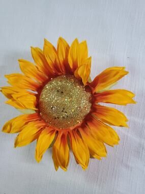 Yellow Sunflower Hair Clip & Brooch Pin Combo Floral Flower Accessory